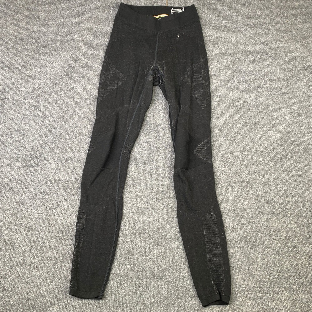 Smartwool Intraknit Thermal 200 Base Layer Leggings Womens Small Black Merino